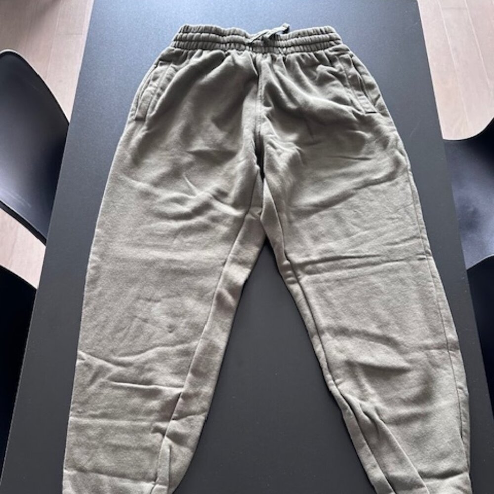 Olive green fleece joggers